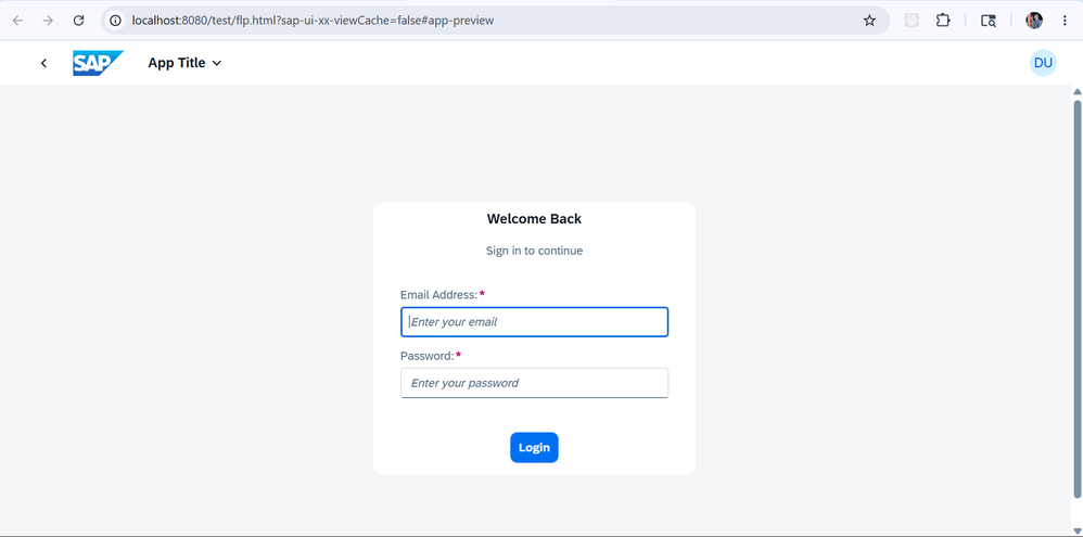 Browser DevTools Application tab showing the sessionStorage entry myAppToken containing the JWT string after a successful login